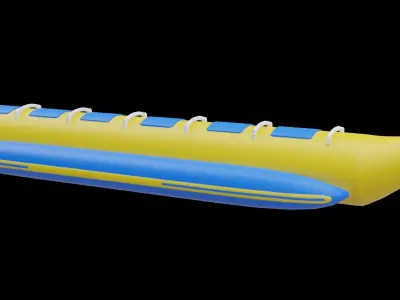 Banana Boat Low-poly 3D model