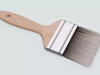Brush V3 - Wide Flat Painting Tool 3D model