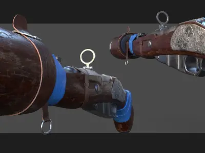Concept Gun Low-poly 3D model