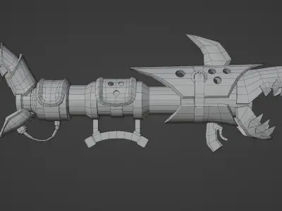 League of Legend stylized gun Low-poly 3D model