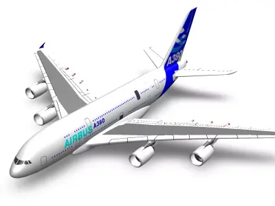 Airbus A380 3D print model