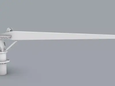 LNG Ships Deck Crane PM 3D print model