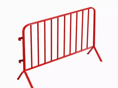 Fence Barrier 03 Low-poly 3D model