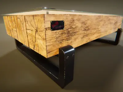 Coffee Table 11 Low-poly 3D model