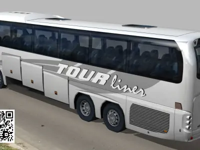 NEOPLAN tourliner L Extended Low-poly 3D model