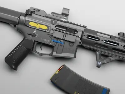 Honey Badger Magazine Low-poly 3D model