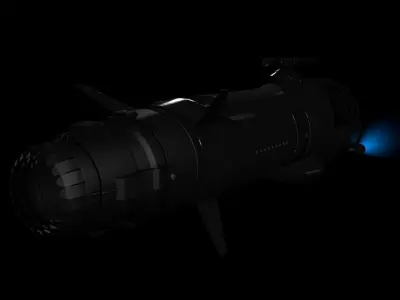 Space Ship Tuve A1 Free 3D model