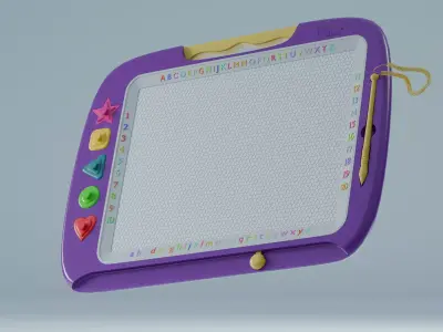 KIDS WRITING PAD RENDER 3D model