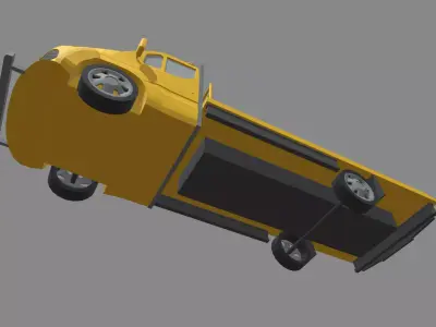 Low Poly Tow Truck 01 Low-poly 3D model
