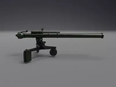 M40 Recoilless Rifle Ready to Use for  Game Low-poly 3D model