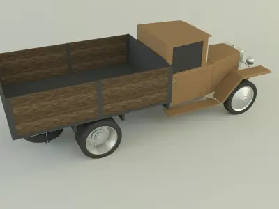 GAZ MM military vehicle 3D model