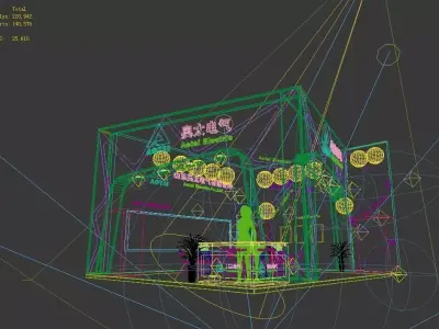Exhibition - Area - 6X9-3DMAX2009-01 3D model