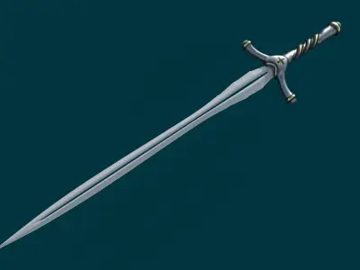 sword 3D model 2
