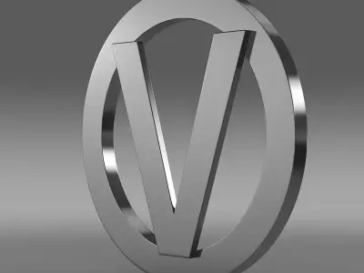 Vortex logo 3D model