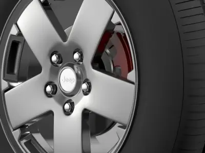 Jeep Wrangle wheel 3D model