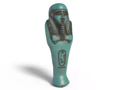 Ushabti Low-poly 3D model