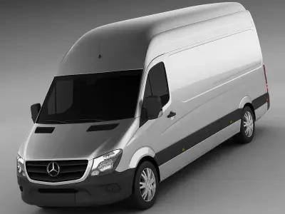  Mercedes Sprinter 2014 High and Superhigh 3D model