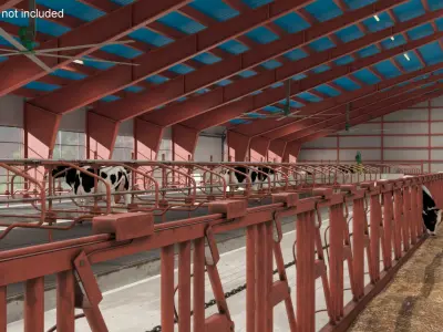 Cow Farm Fur 3D model