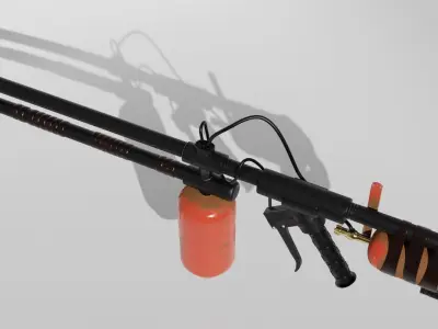 flamethrower Gun  3D model
