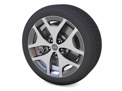 KIA Rim 3D Model Low-poly 3D model