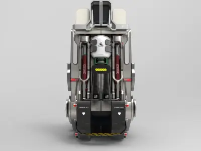 Ejecting Aircraft Seat 3D model
