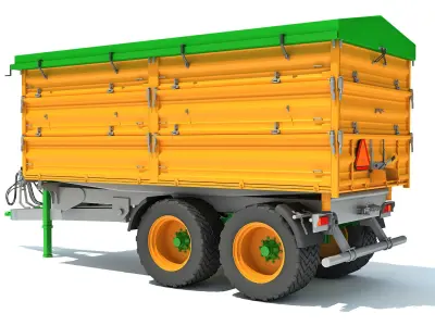 Farm Tipping Trailer 3D model