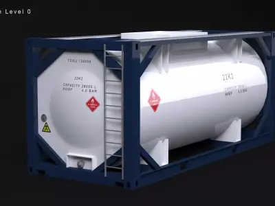 ISO Tank Container 3D model purchase