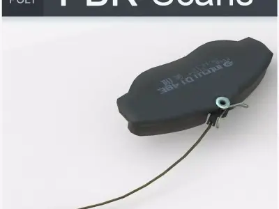 Brake Pads Low Poly Low-poly 3D model