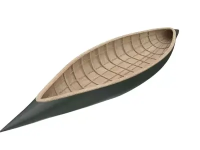 Traditional Canoe 3D model