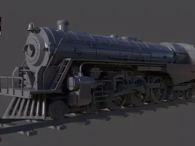Berkshire steam locomotive 3D model purchase