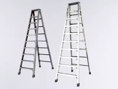 Step Ladder Low-poly 3D model buy