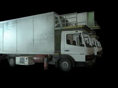 Airport Catering Truck Low-poly 3D model from CGTrader
