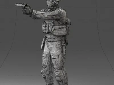 000017 Soldier 0510 3dp 3D print model