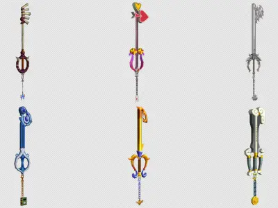 Cartoon - Objects Weapons Low-poly 3D model