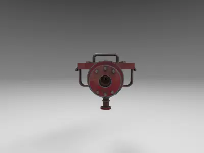 Machine Gun which went through Afghanistan 3D model