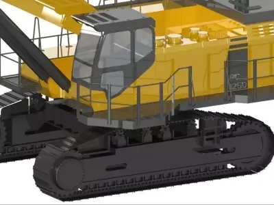 Komatsu PC1250 Excavator 3D model