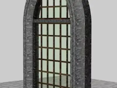 Gothic Arch Window Free 3D model