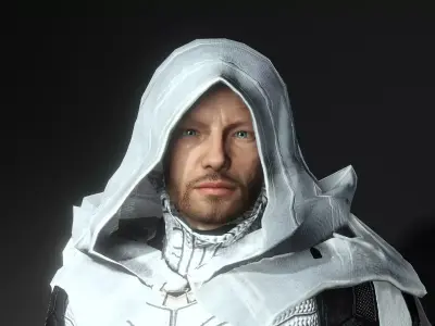 Moon Knight Low-poly 3D model