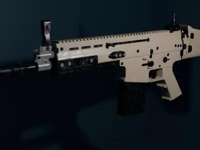 scar-h Assault rifle Free 3D model