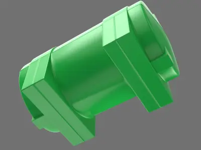 Green Plastic Water Tank 3D model