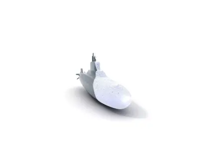 German Submarine Tactical model pack Low-poly 3D model