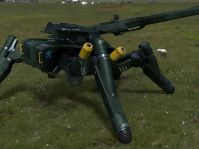 Animated Spider Tank 3D model