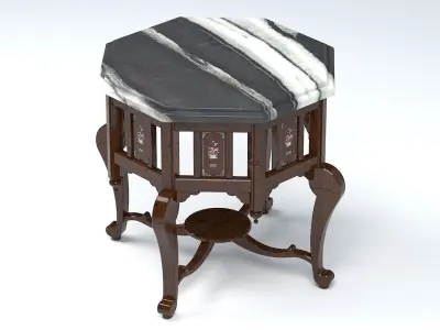 VINTAGE SIDE TABLE 3D model