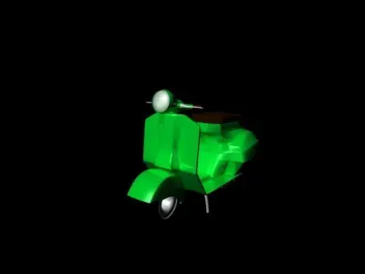 Vespa scooter Low-poly 3D model buy