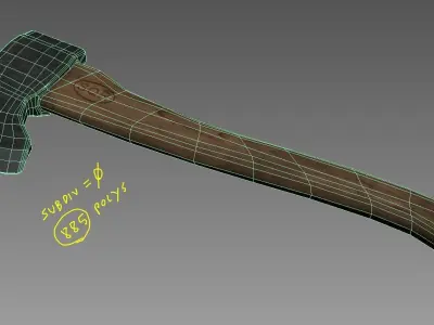 Standard Axe 3D model