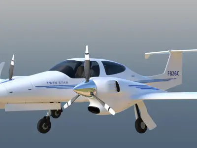 Diamond DA42 Twin Star 3D model