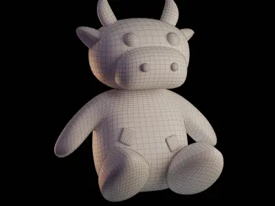 CowPlushie Free 3D model
