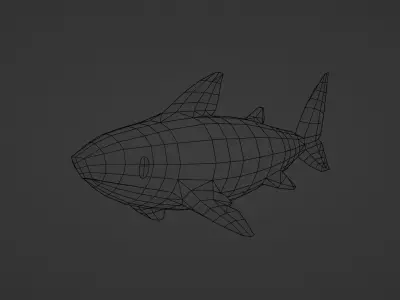 Low Poly Sharks Free low-poly 3D model