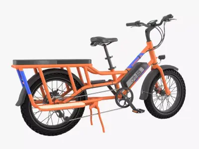 Radwagon electric bike with basket 3D model