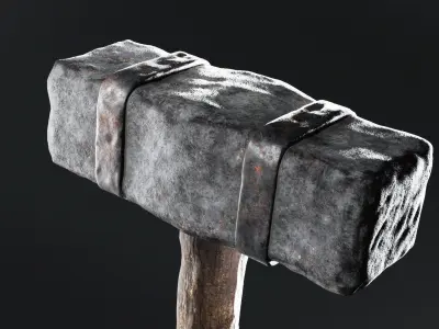 Vikings Rock Hammer  3D model